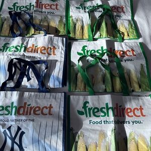 FreshDirect Reusable Grocery Bags Lot Of 6